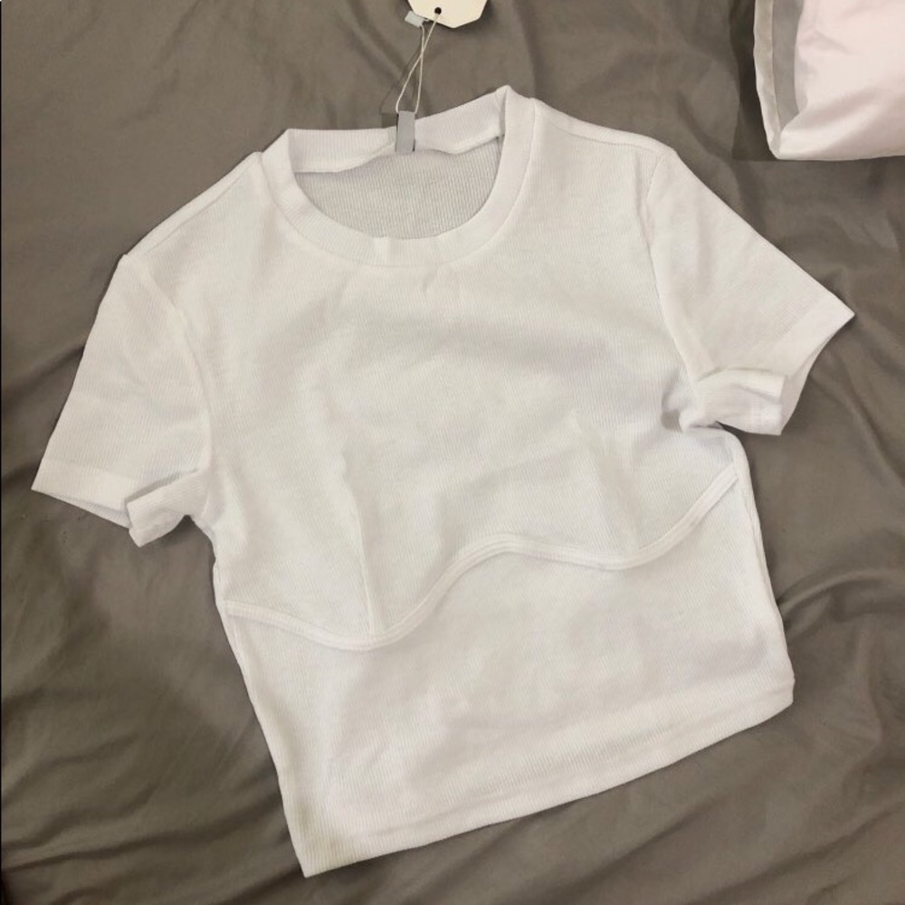 NEW With Tag | Blogger Fav Cotton Crop Top White M - Picture 8 of 8